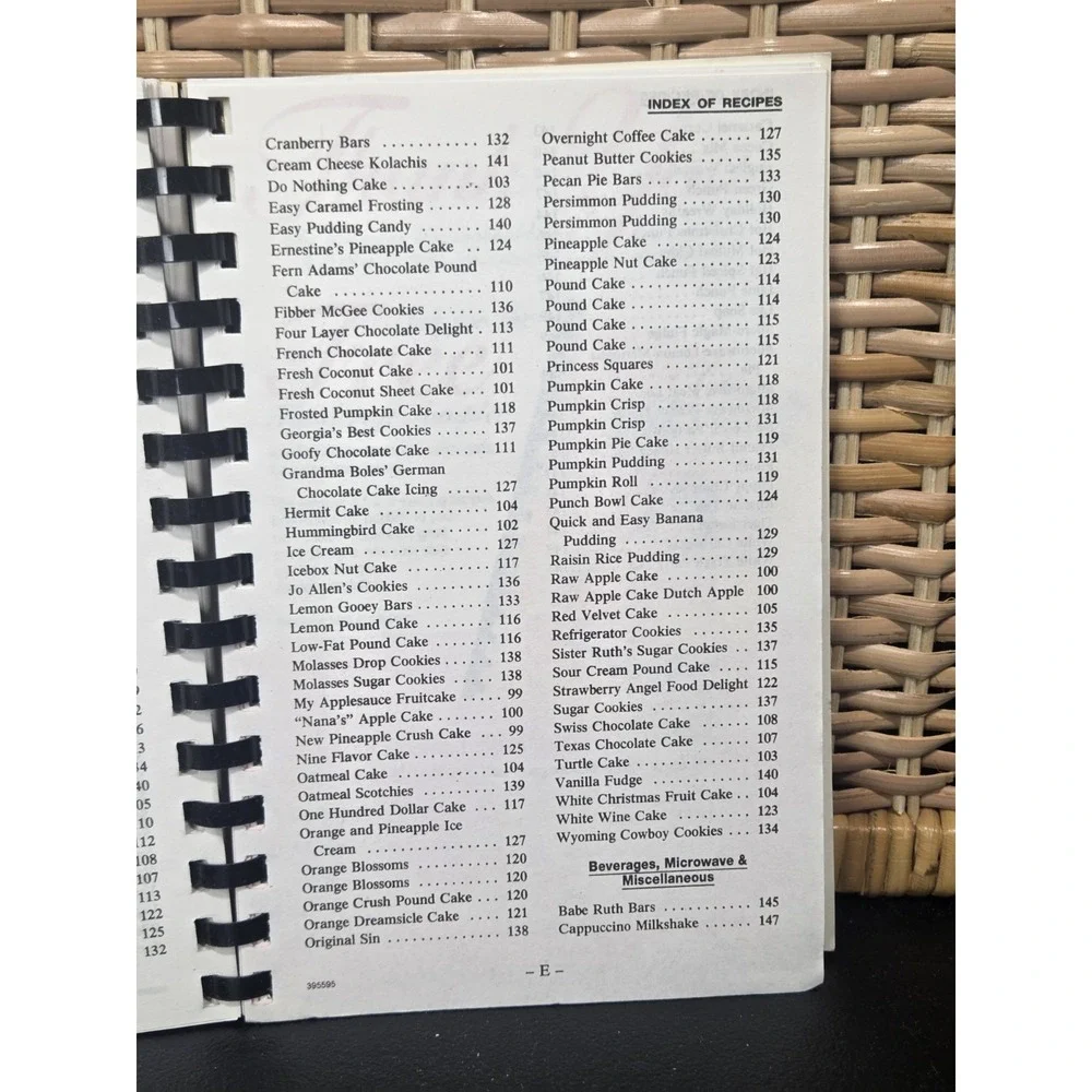 Poplar Springs Church Of Christ Cookbook King, North Carolina 1995 Recipe Book